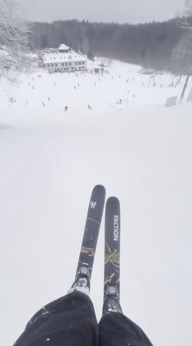 Skiing test